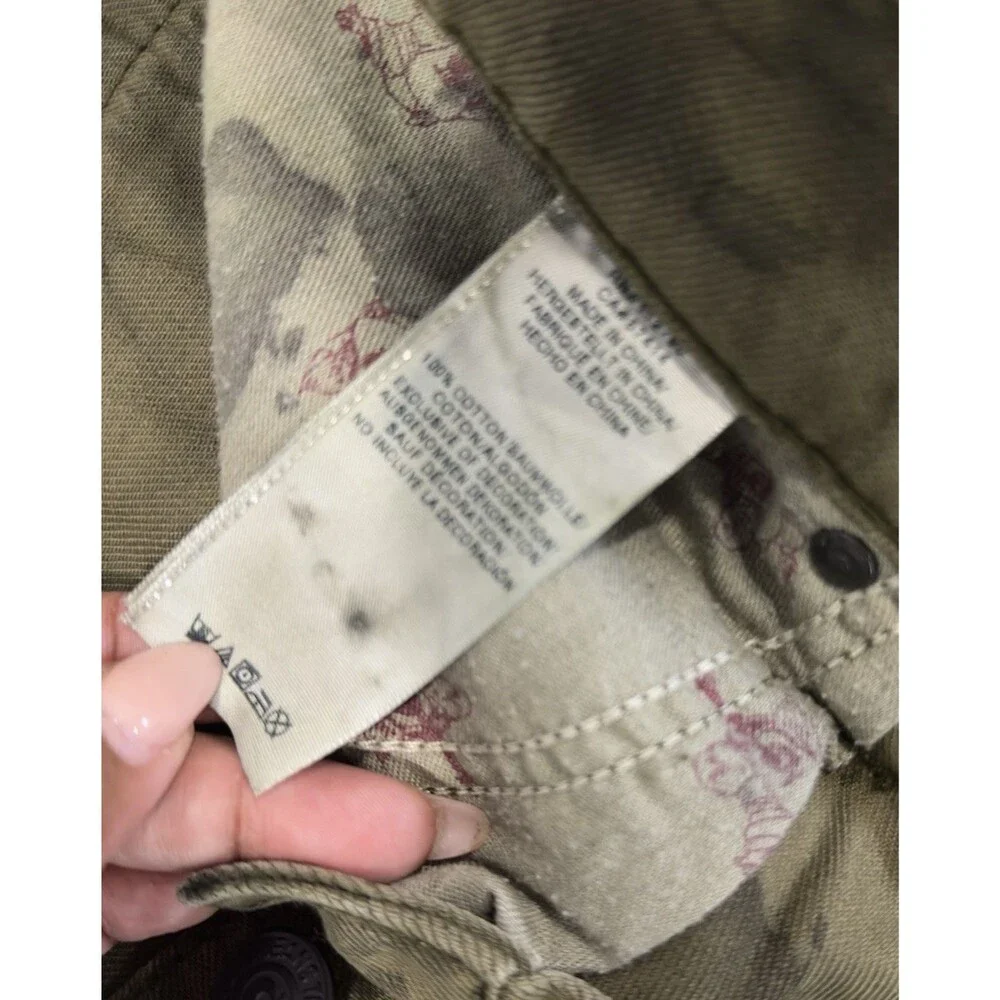 True Religion Section Straight Jeans Men’s 42 Olive Camo Tie Dye Wash